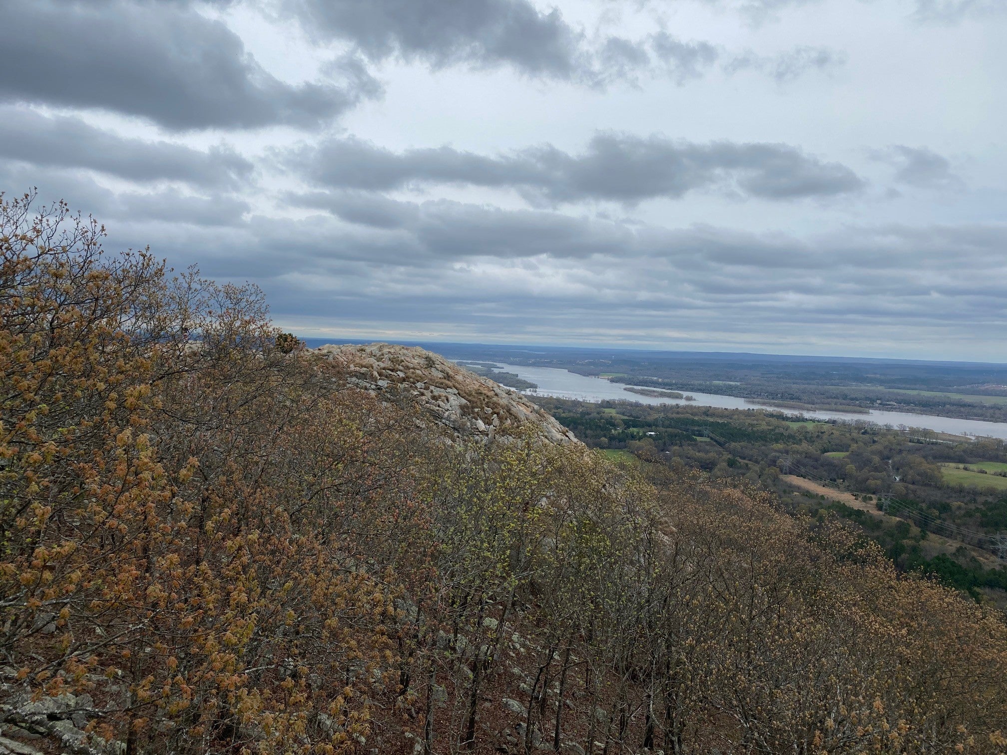 The view of the Arkansas River from Pinnacle Mountain State Park. Photo Courtesy of Pinnacle Mountain State Park.